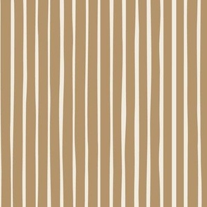 stripes - creamy white _ lion gold mustard - hand drawn imperfect geometric