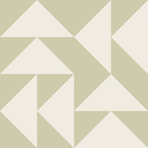 JUMBO // triangles 03 - creamy white _ thistle green 02 - simple clean geometric
