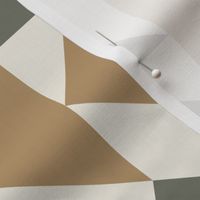 triangles 03 - creamy white - limed ash green - lion gold  _ x - simple clean geometric