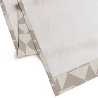 triangles 03 - creamy white _ silver rust blush - simple clean geometric
