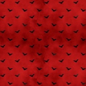 Bitty Bats on Red