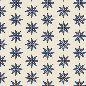 Flower Rosette // East Fork Autumnal // panna cotta background blue ridge amaro