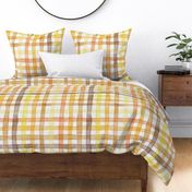 french country gingham - watercolor autumn plaid wallpaper