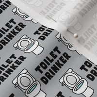 toilet drinker - dog fabric - grey - LAD23