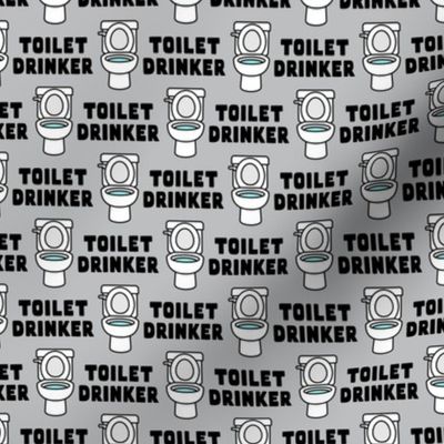 toilet drinker - dog fabric - grey - LAD23