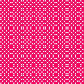 pink dots trellis / small