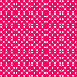 pink dots trellis/  medium