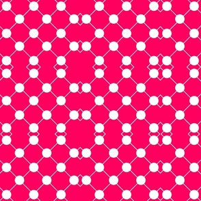 pink dots trellis / large