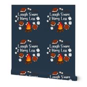 18x18 Panel Laugh S'more Worry Less Cute Campfire S'mores for DIY Throw Pillow Cushion Cover or Tote Bag