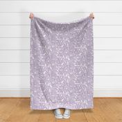 Maximalist Witchy Library Monster Mash - dark academia, cute ghosts and magical creatures - mauve purple and white - medium