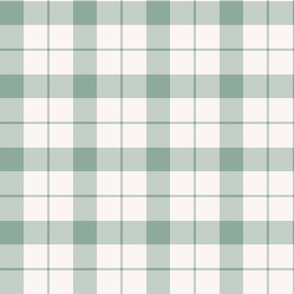Sage Green and White Plaid