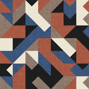 Modern Geometric Fabric, Wallpaper and Home Decor