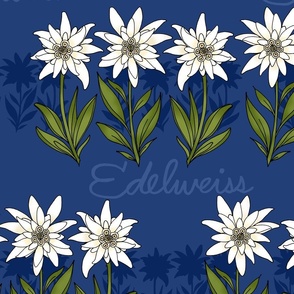 Edelweiss (Cobalt Blue large scale) 