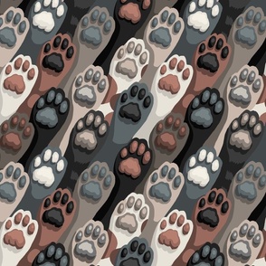 Toe Beans // large scale // neutral palette