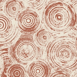 textured circles - east fork amaro and panna cotta - boho textured wallpaper