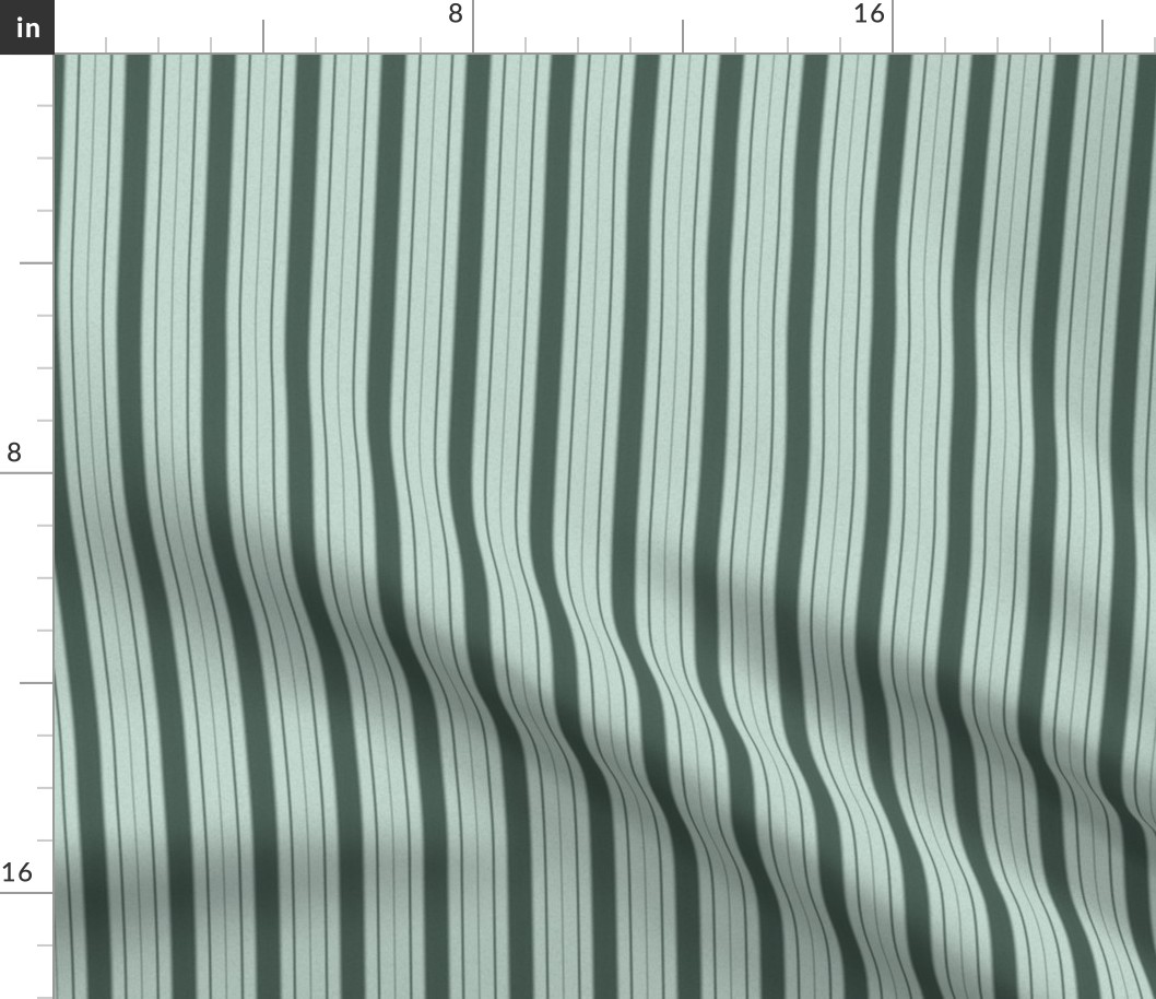 Autumnnal Whispers Coordinate Classic Vertical Stripes In Green Smaller Scale