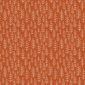 Woodland Leaves - Orange  (Medium) 