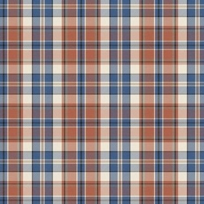 Harvest Plaid - Red Blue Small