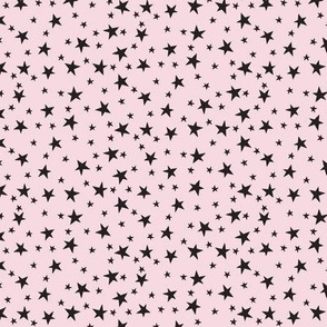 Halloween Stars - Pink And Black Small