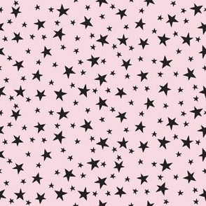 Halloween Stars - Pink And Black Medium