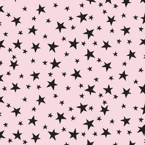 Halloween Stars - Pink And Black 10 In Repeat