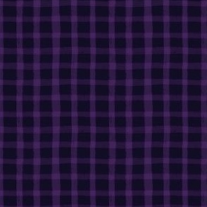 Halloween Gingham - Spooky Blue Violet