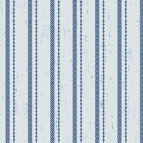 Textured ticking blue on blue with vintage textured background. Additional sizes available. 