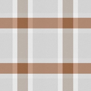 Cocoa and Gray Fall Plaid