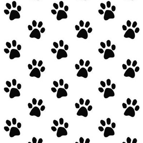 Puppy Dog Paw Prints - 1 inch