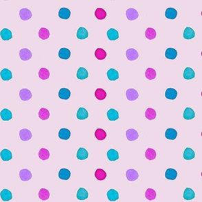 Polka Dots Pink Large