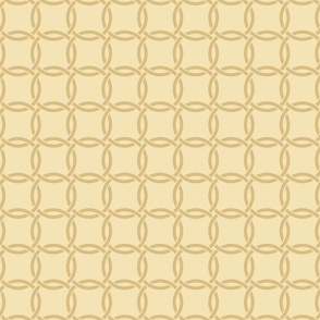 Gold Intersecting Circle Trellis - Ultra