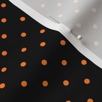 Black and Orange Polka Dot