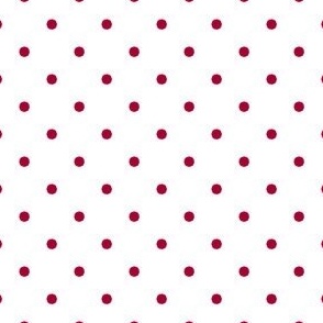 White and Red Polka Dot