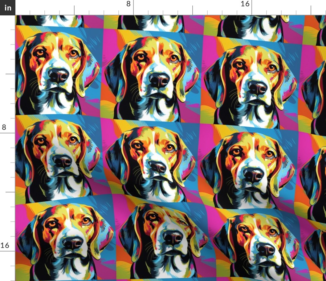 Beagle Dog - Pop Art Colorful