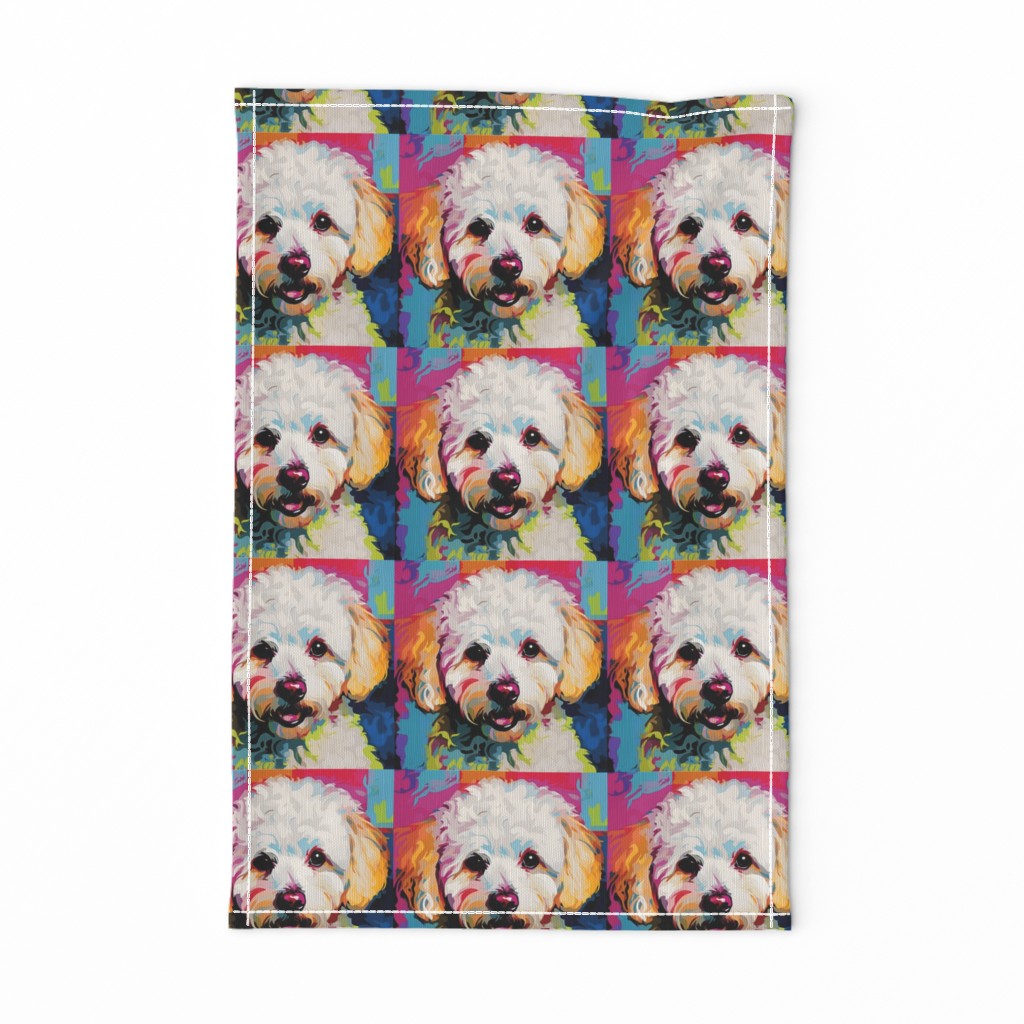 Bichon Frise Dog - Pop Art Colorful