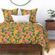 Butterfly Cactus Desert Pattern | large scale - 24 inch repeat