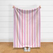 French ticking pink stripes/white 