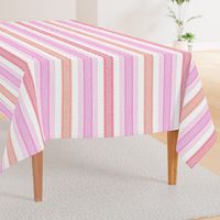 French ticking pink stripes/white 