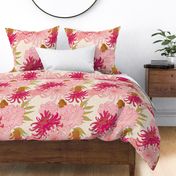 Japanese Large Floral Sakura Style Bedding Collection