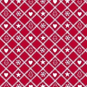 Christmas plaid Red 