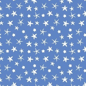 White Starfish Light Blue - Medium