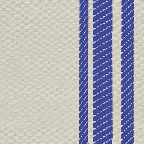 Blue stripe ticking