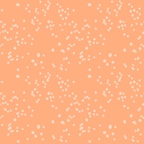 Sprinkled Dots on Light Peach (Medium Dots)