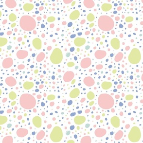 Spotty Dotty bubbly Bubbles Pastel Pink