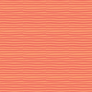 Stripe Offset Hot Pink on Orange