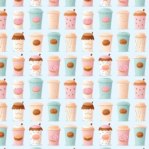 Pastel Coffee Cups