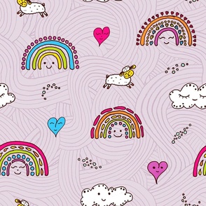 Sweet dreams children pink background
