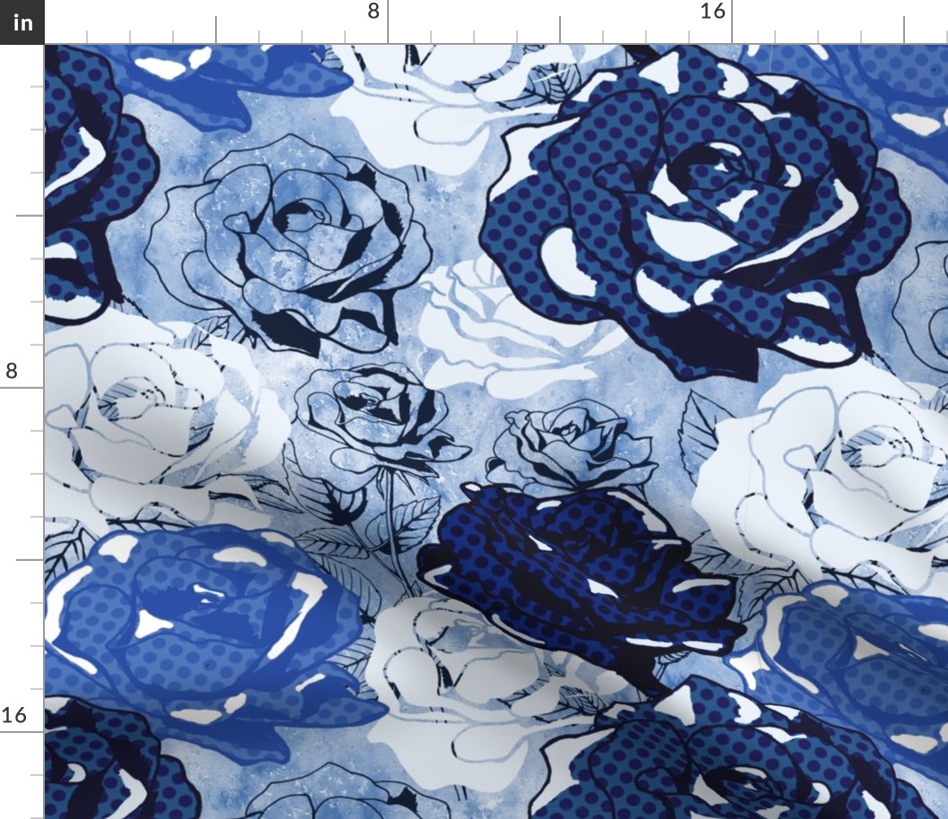 Monochromatic blue roses