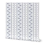 french country blue birds in tree, flowers and lace on white