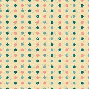 Yellow, Jade & Coral | Confetti Polka Dot | Mini